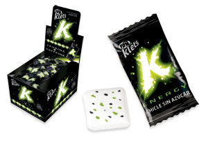 Chicle Klet's Energy Fini Estuche de 200 unidades.