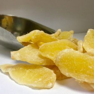 Jengibre Deshidratado Lonchas Bolsa de 1kg.