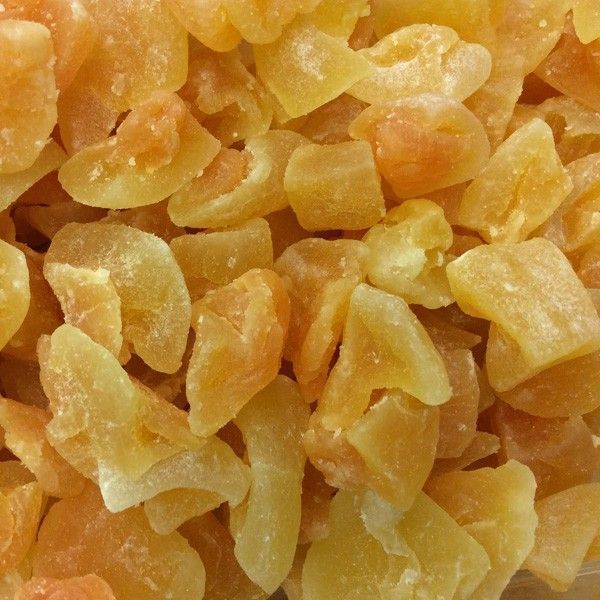 Melón Deshidratado Trozos Bolsa de 1kg.
