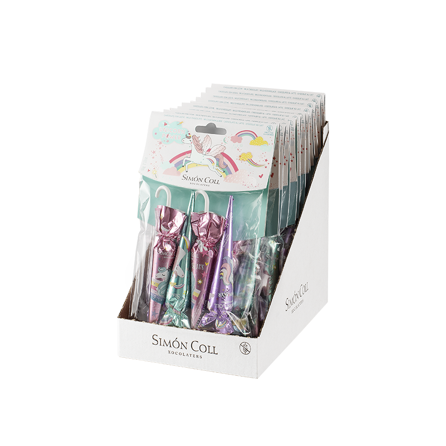 Sombrillas Chocolate Simon Coll de 4 unidades