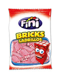 Ladrillos Fresa Pica Rellenos Fini Bolsita de 100 gramos.