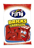 Ladrillos Fresa Brillo Rellenos Fini Bolsita de 100gr