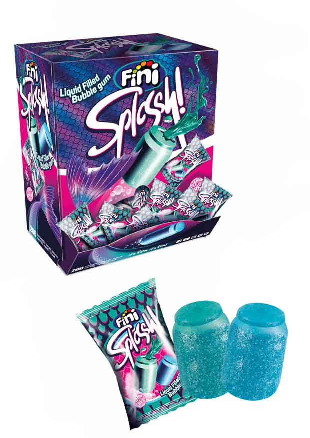Chicle Splassh Fini Estuche de 200 unidades.