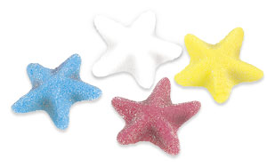 Estrellas de Mar Azúcar Surtidas Fini. Bolsa de 1kg.
