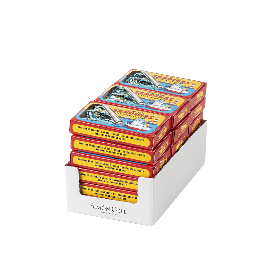Latas Sardinas Chocolate Simon Coll de 18 unidades