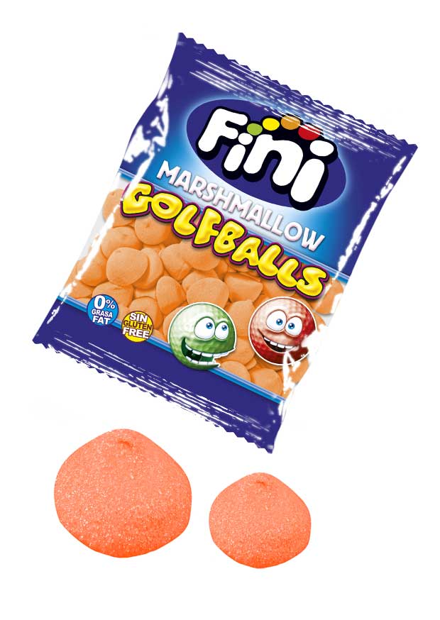 Bolas de Golf Melocotón Fini Bolsa de 1kg.