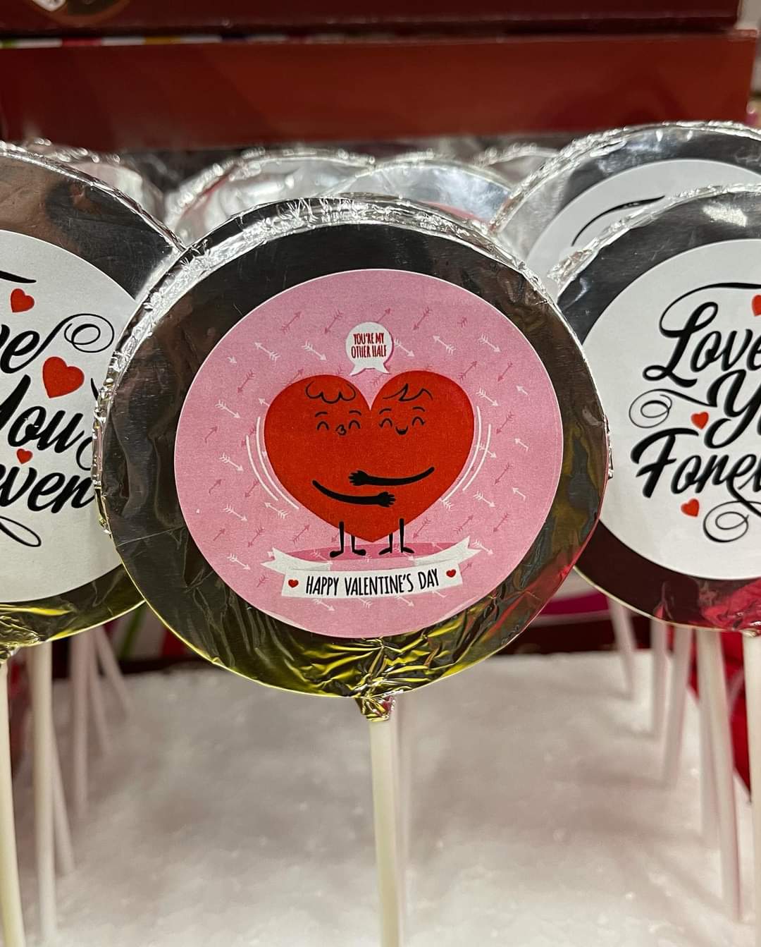 Piruleta Chocolate Redonda Enamorados
