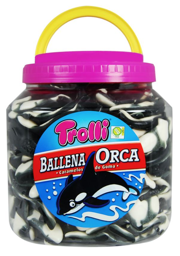 Ballenas Orca Trolli Tarro de 120 unidades.