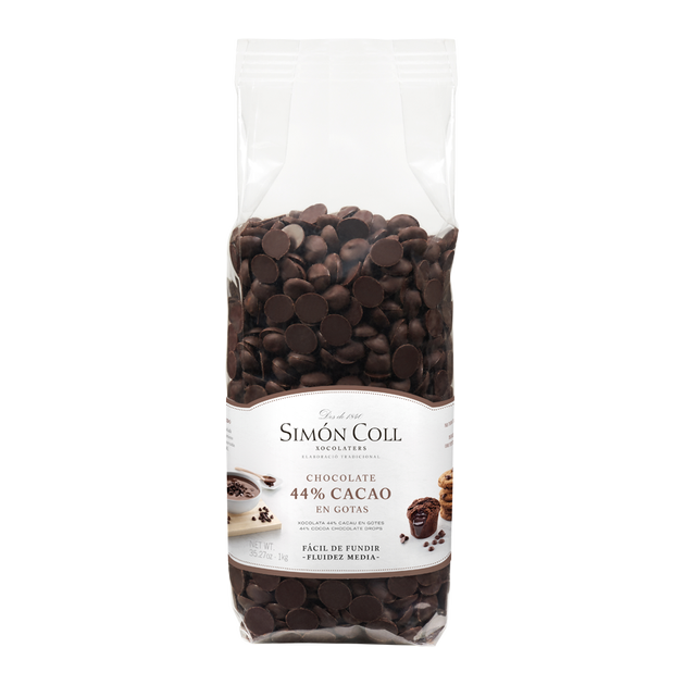 Gotas Chocolate 44% Cacao Simon Coll de 1kg