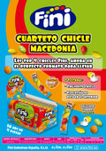 Chicle Macedonia en bolsitas Fini. Estuche de 50 unidades.