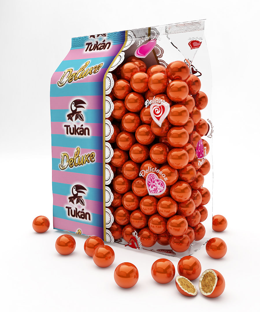 Bolas Cereal Deluxe Naranja Tukán Bolsa de 1kg.