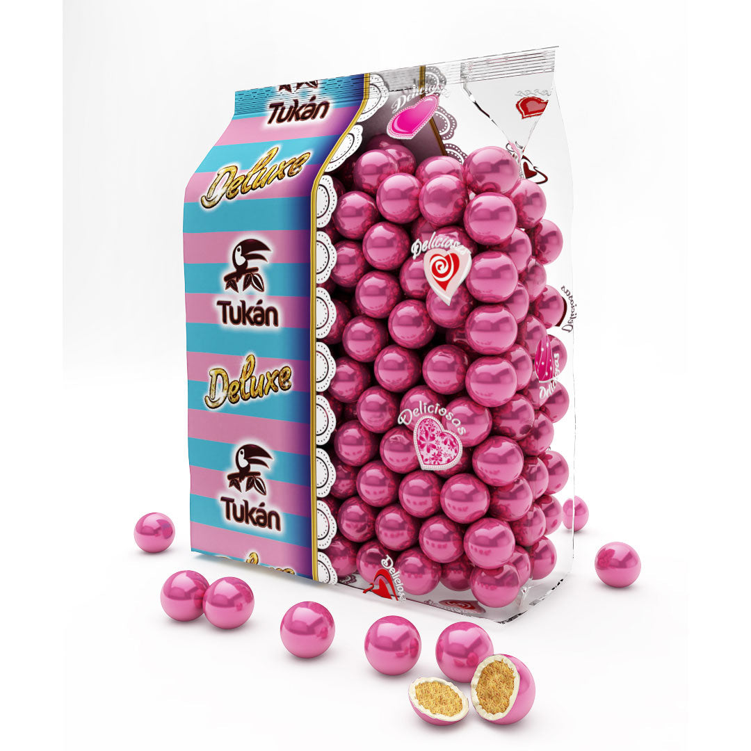 Bolas Cereal Deluxe Rosa Tukán Bolsa de 1kg.