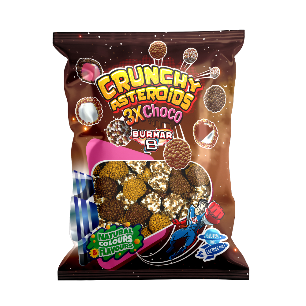 Crunchy Asteroides Chocolate 1kg Burmar