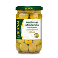 Aceituna Manzanilla Bernal Bote Cristal de 180 gramos.