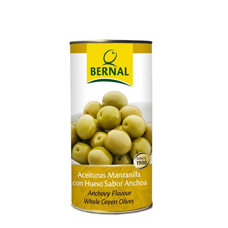 Aceituna Manzanilla Bernal Lata de 800 gramos.