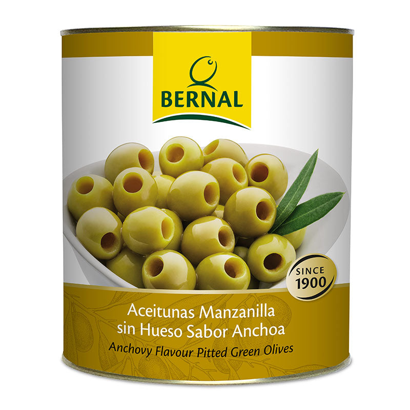Aceituna Manzanilla Sin Hueso Bernal Lata de 4kg.