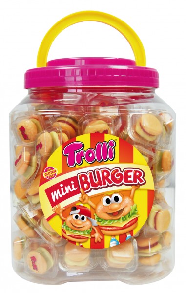 Mini Burguer Trolli Tarro de 90 unidades.
