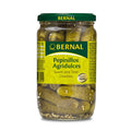 Pepinillos Agridulces Bernal Bote Cristal de 400 gramos.