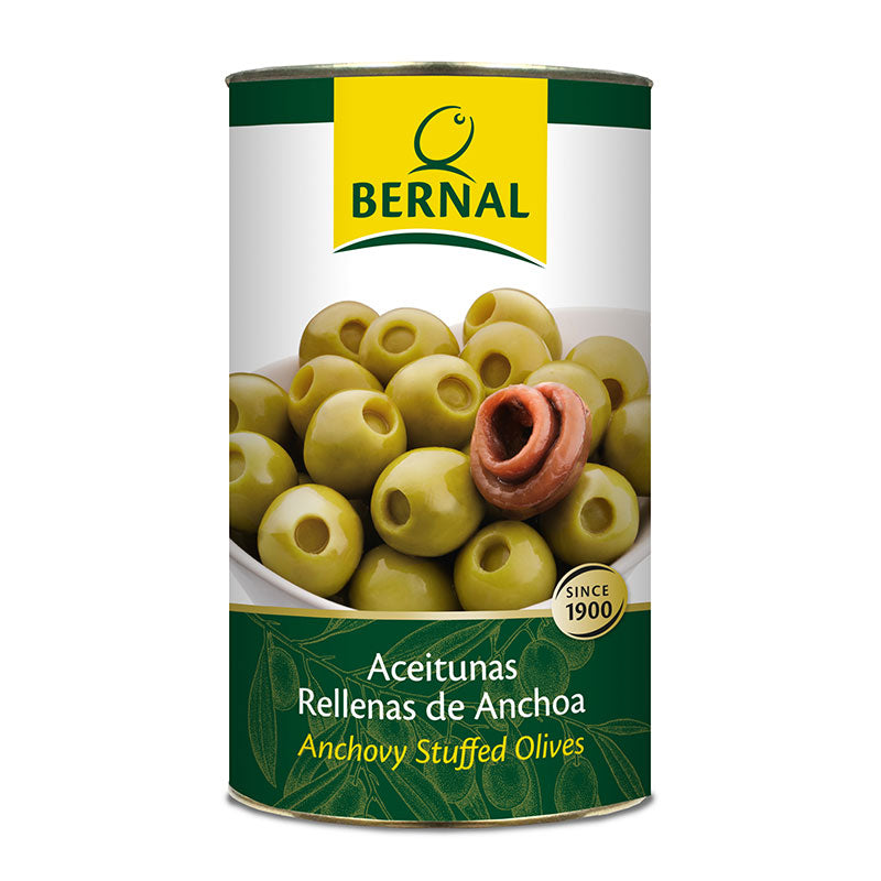 Aceituna Rellena de Anchoa Bernal Lata de 2,2kg.