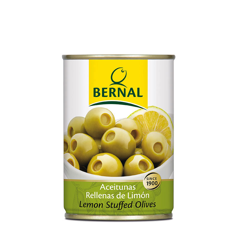 Aceituna Rellena de Limón Bernal Lata de 120 gramos.