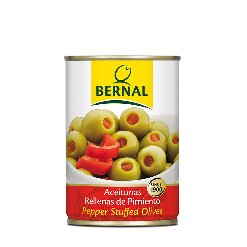 Aceituna Rellena de Pimiento Bernal Lata de 120 gramos.