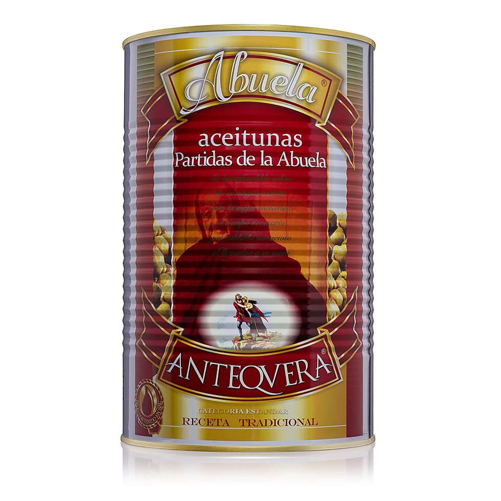 Aceitunas Partidas de la abuela lata de 2,5kg.