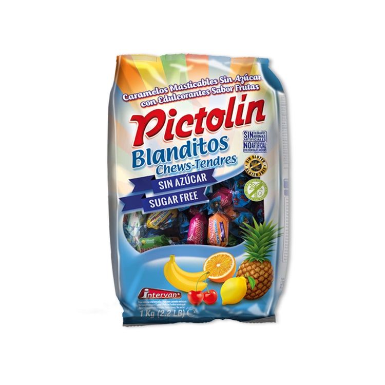 Pictolin Blanditos Frutas Sin Azúcar Bolsa de 1kg.
