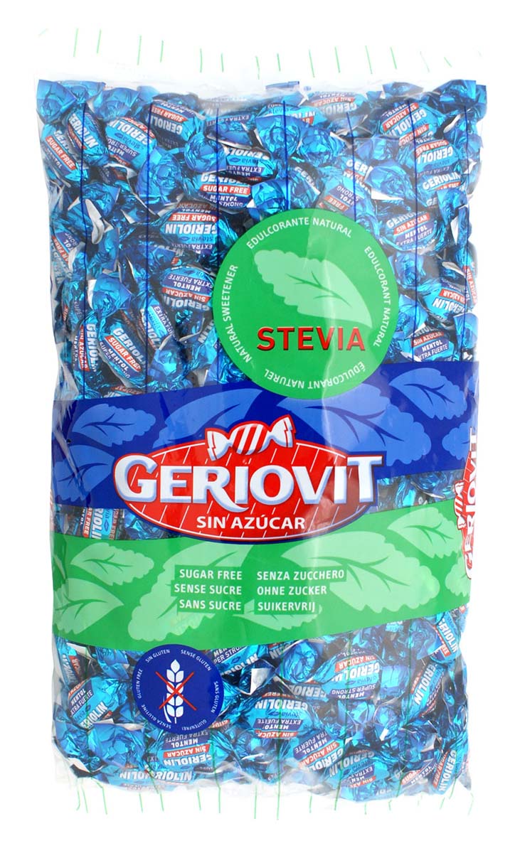 Caramelos Mentol Extrafuerte Sin Azúcar Gerio Bolsa de 1kg.