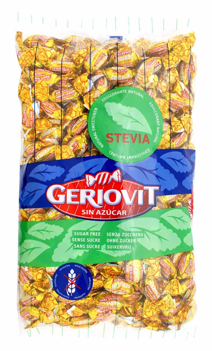 Caramelos Miel Limón y Propóleo Sin Azúcar Gerio Bolsa de 1kg.