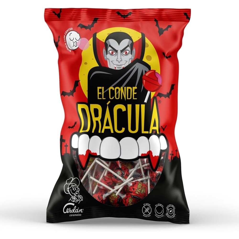 Chupa Chups El Conde Drácula Ceconsa Bolsa con 200 unidades