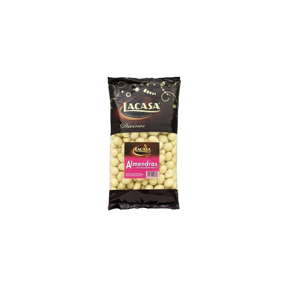 Almendra California Chocolate Blanco Lacasa Bolsa de 1kg.
