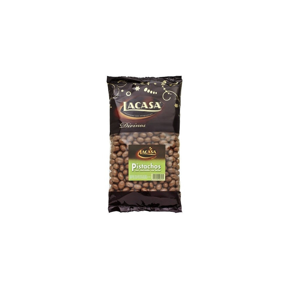 Pistachos Chocolate Lacasa Bolsa de 1kg.