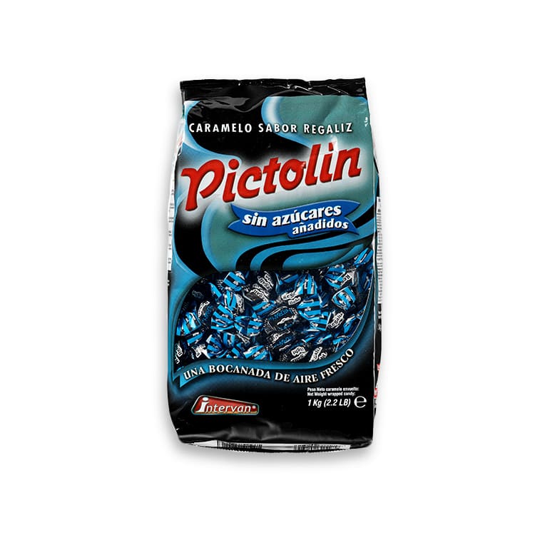 Pictolin Regaliz Sin Azúcar Bolsa de 1kg.