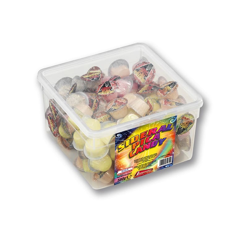 Sideral Pica Candy Intervan Tarro de 135 unidades.