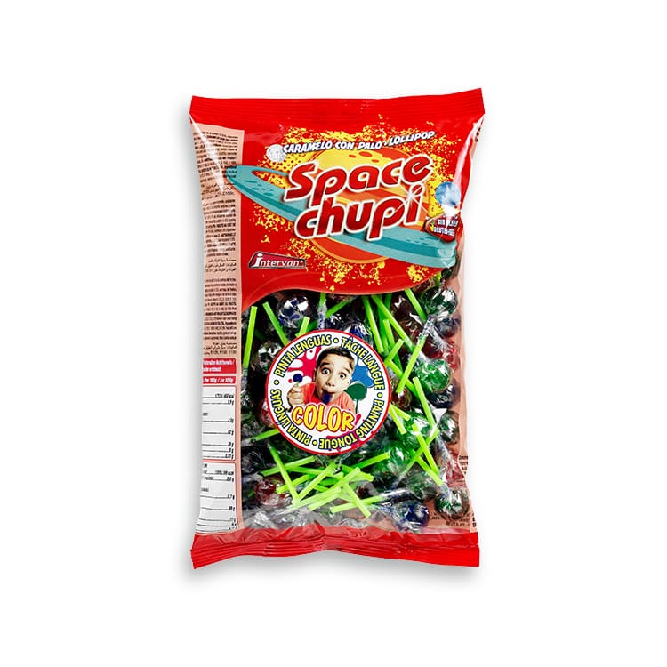 Space Chupi Color Intervan Bolsa de 100 unidades.