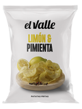 Patatas Fritas Limón y Pimienta El Valle Bolsa de 130gr.