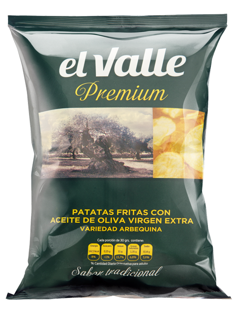 Patatas Fritas Con Aceite de Oliva El Valle 120gr.