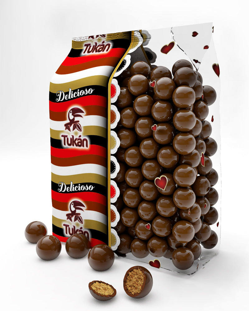 Bolas Cereal Chocolate Con Leche Tukán Bolsa de 1kg.